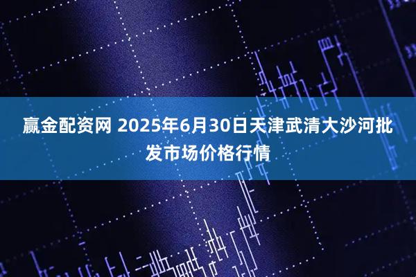 赢金配资网 2025年6月30日天津武清大沙河批发市场价格行情