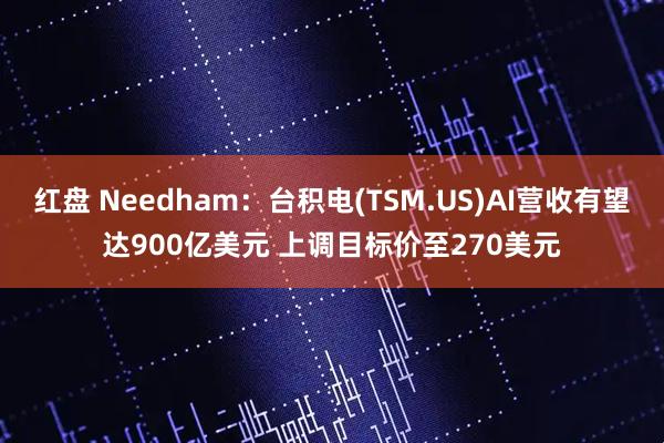 红盘 Needham：台积电(TSM.US)AI营收有望达900亿美元 上调目标价至270美元