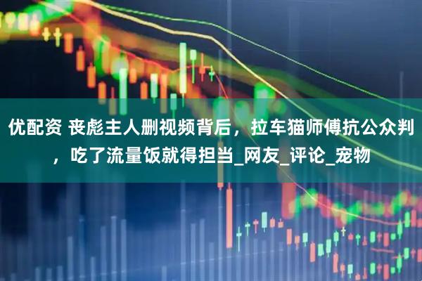 优配资 丧彪主人删视频背后，拉车猫师傅抗公众判，吃了流量饭就得担当_网友_评论_宠物