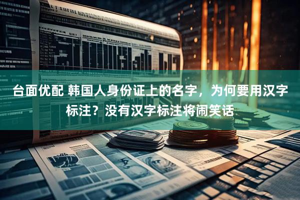 台面优配 韩国人身份证上的名字，为何要用汉字标注？没有汉字标注将闹笑话