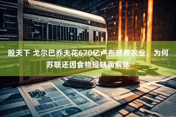 股天下 戈尔巴乔夫花670亿卢布拯救农业，为何苏联还因食物短缺而解体