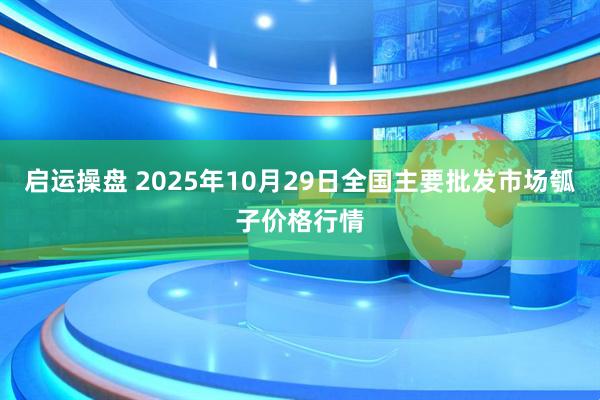 启运操盘 2025年10月29日全国主要批发市场瓠子价格行情