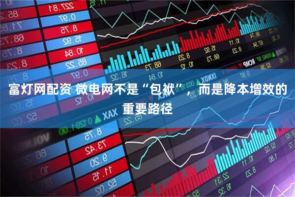 富灯网配资 微电网不是“包袱”，而是降本增效的重要路径